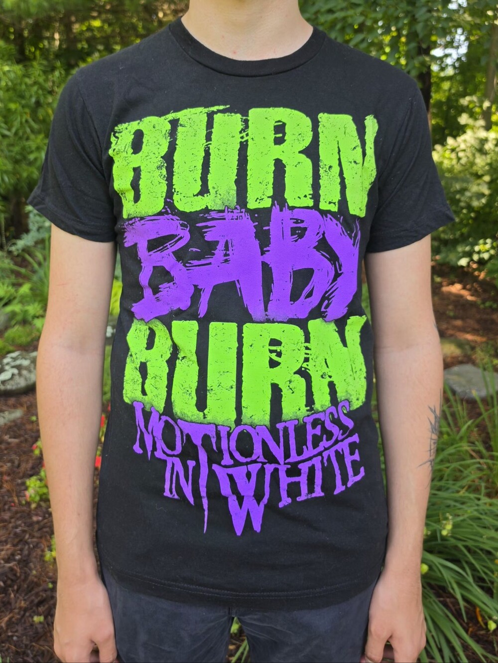 Motionless In White Burn Baby Burn Creatures T-Shirt (S)
